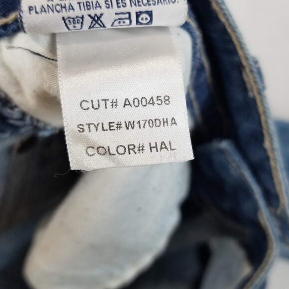 HUDSON Jeans Womens 30 Blue Flare Stretch Y2K Low Rise Made in USA W170DHA - Picture 6 of 12